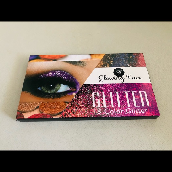 Glowing Face Glitter Eye Shadow 18 Color Glitter New with Box Makeup Kit - Picture 8 of 12